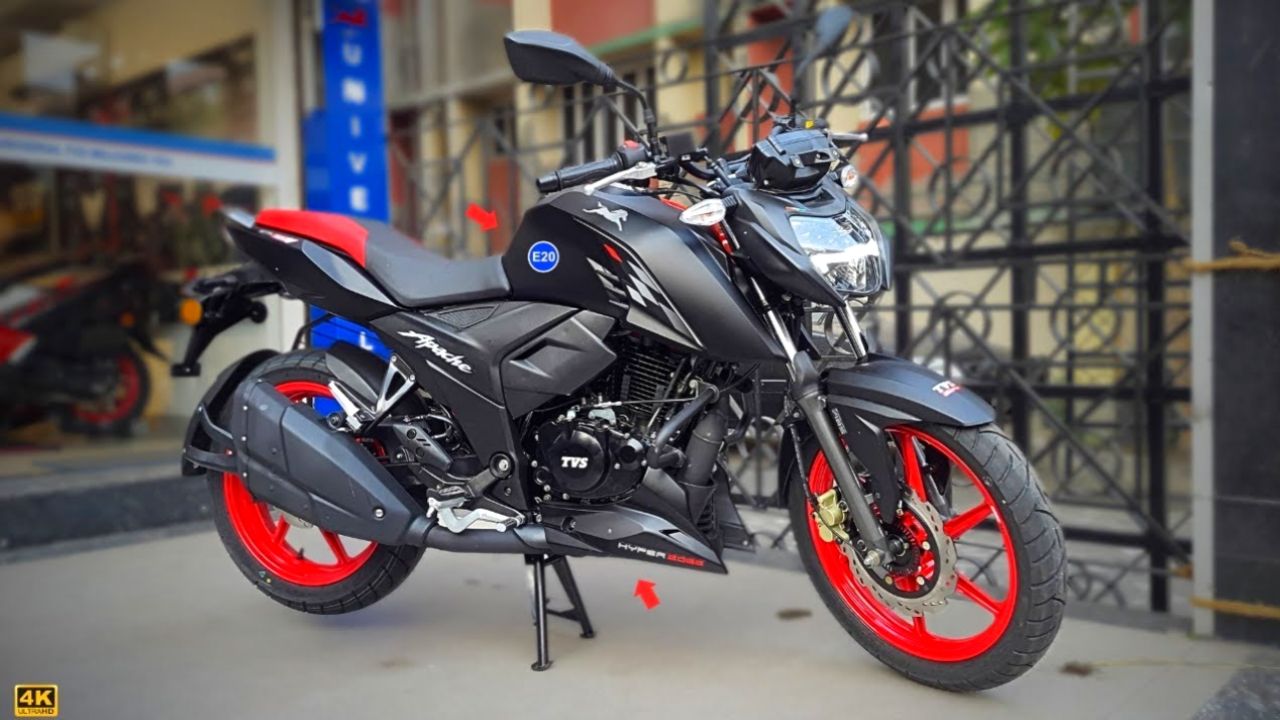 KTM और Yamaha की मार्केट हिलाने लॉन्च हुई, भौकाली लुक वाली TVS Apache RTR 160 4V बाइक